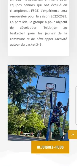 BALM : Site d’association, basket