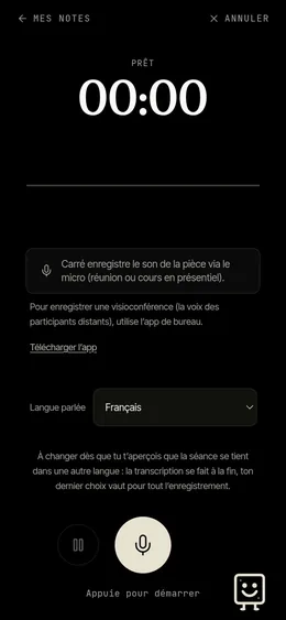 Carré, l’app : Comptes rendus par IA