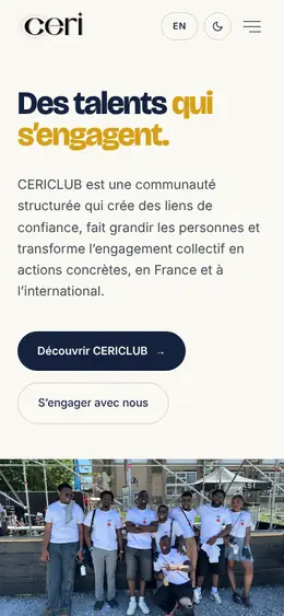 CERI : Site d’association, bilingue