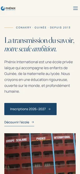 Phénix International : Site d’école privée, Conakry